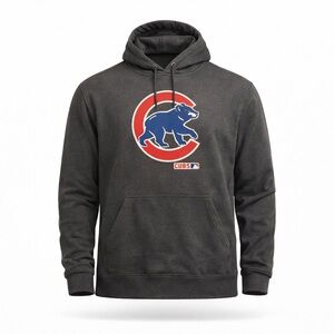 Genuine Merchandise Chicago Cubs Pullover Team Logo Hoodie Charcoal Gray Sz 2XL‌